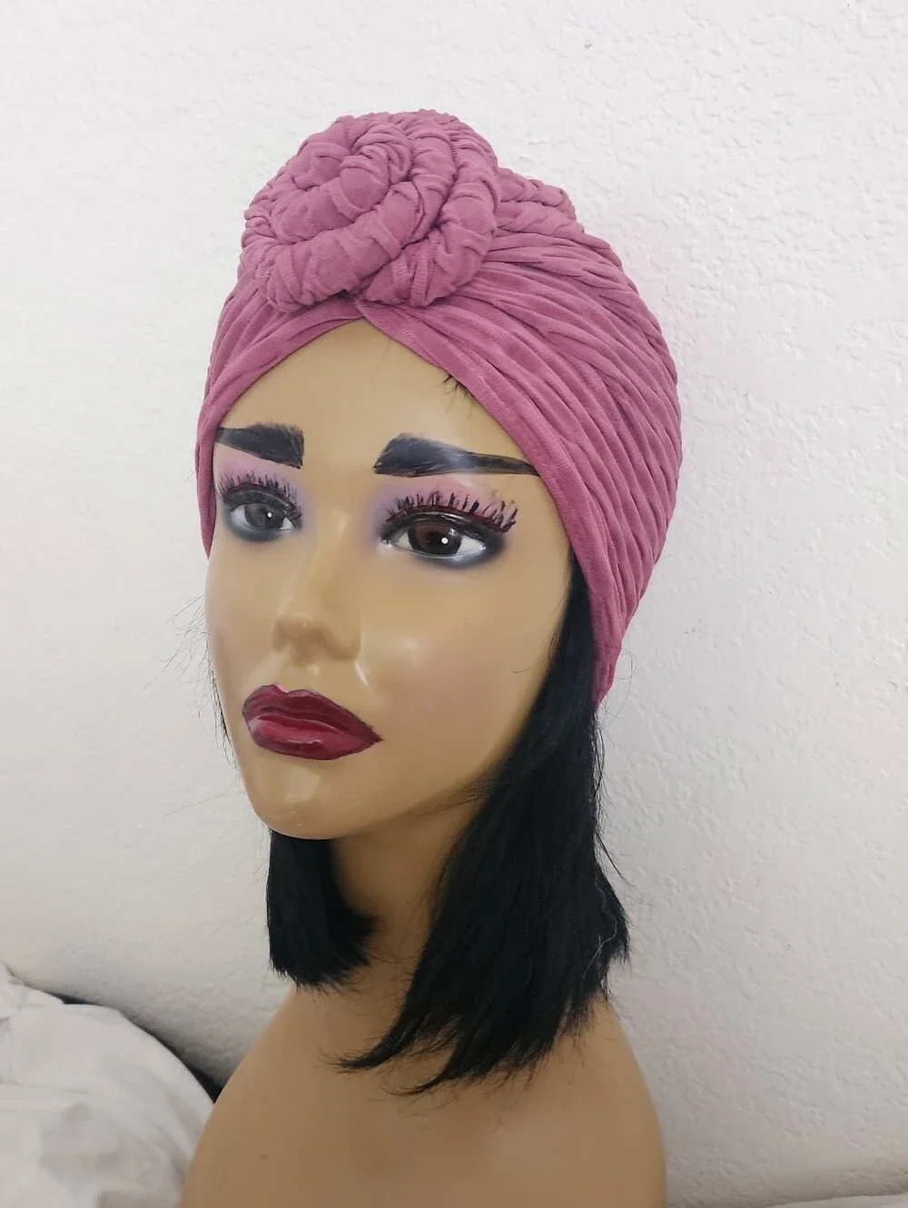 2 For $16 New Rasberry Braided Faux Turban Head Wrap